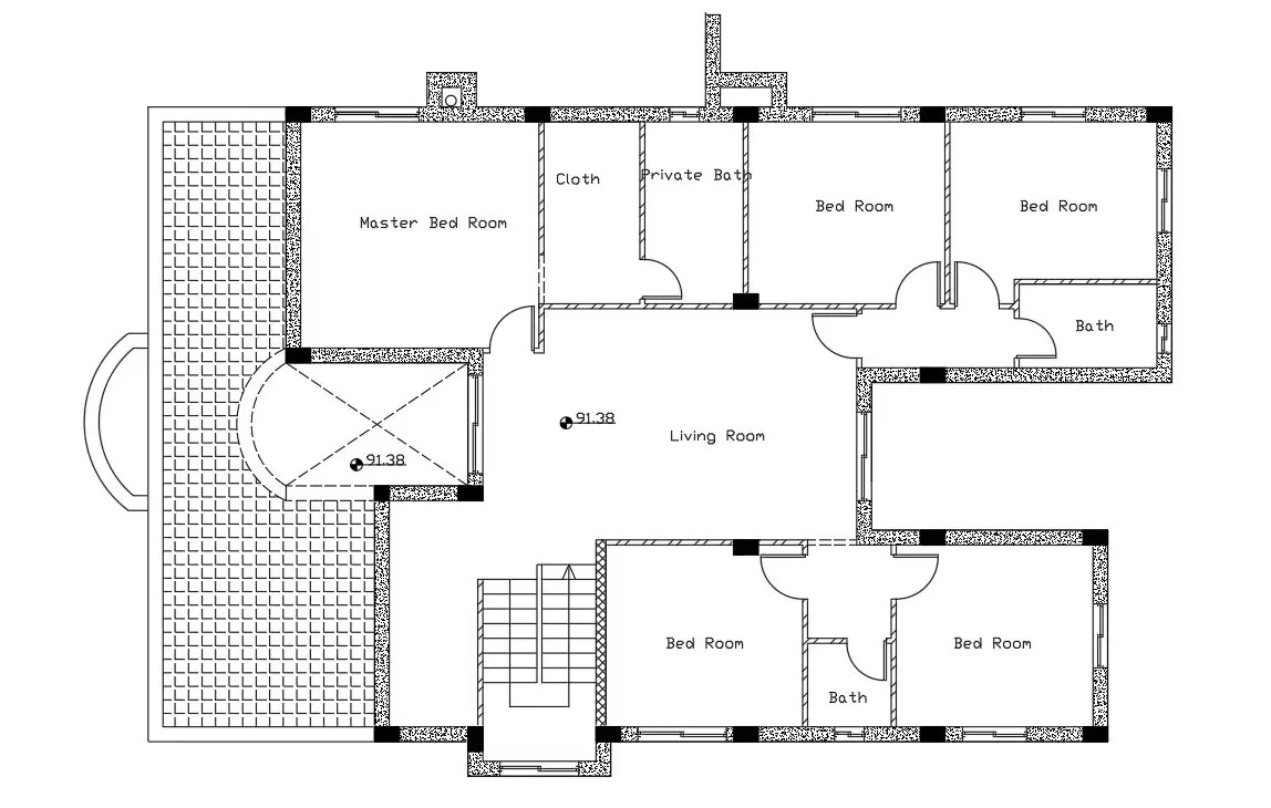 View House Plan In Autocad Pictures Garden