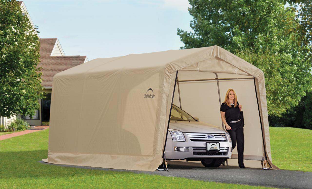AutoShelter® 10x15 Peak Roof Portable Garage Creative Shelters