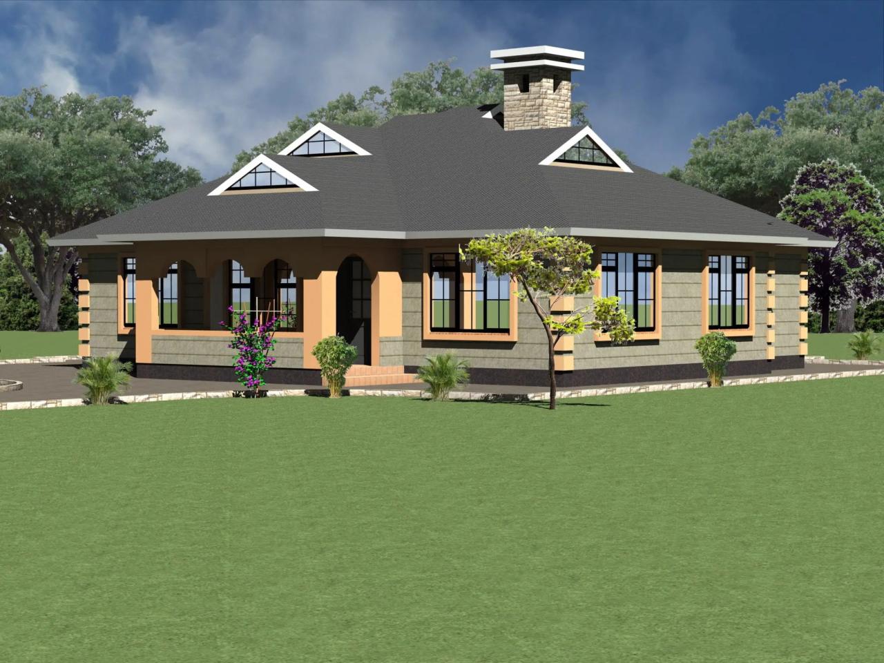 19+ Newest Four Bedroom Bungalow House Plans In Kenya