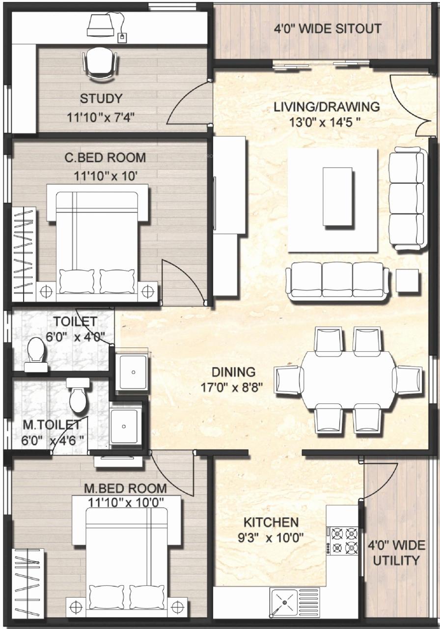 900 sq ft duplex house plans Google Search 2bhk house plan
