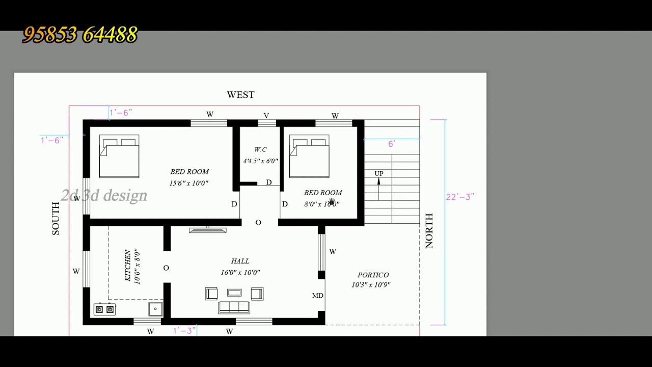 Duplex 800 Sq Ft House Plans With Vastu North Facing Ajor Png