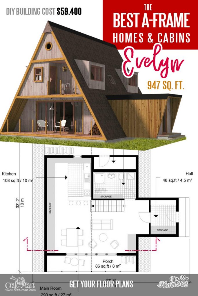 Cool Aframe Tiny House Plans (plus tiny cabins and sheds) CraftMart