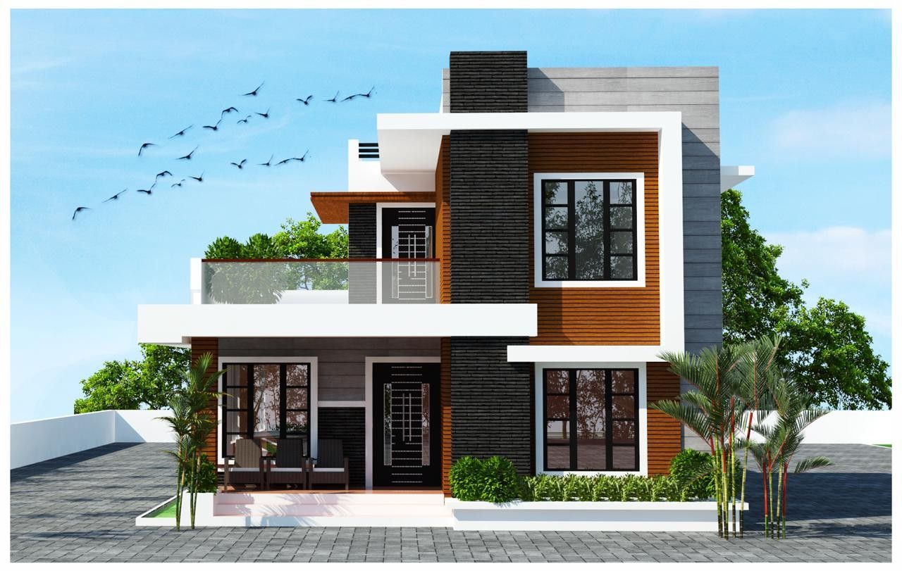 Pin by ACHA HOMES on 3D Front Modern Home Elevation Design Ideas