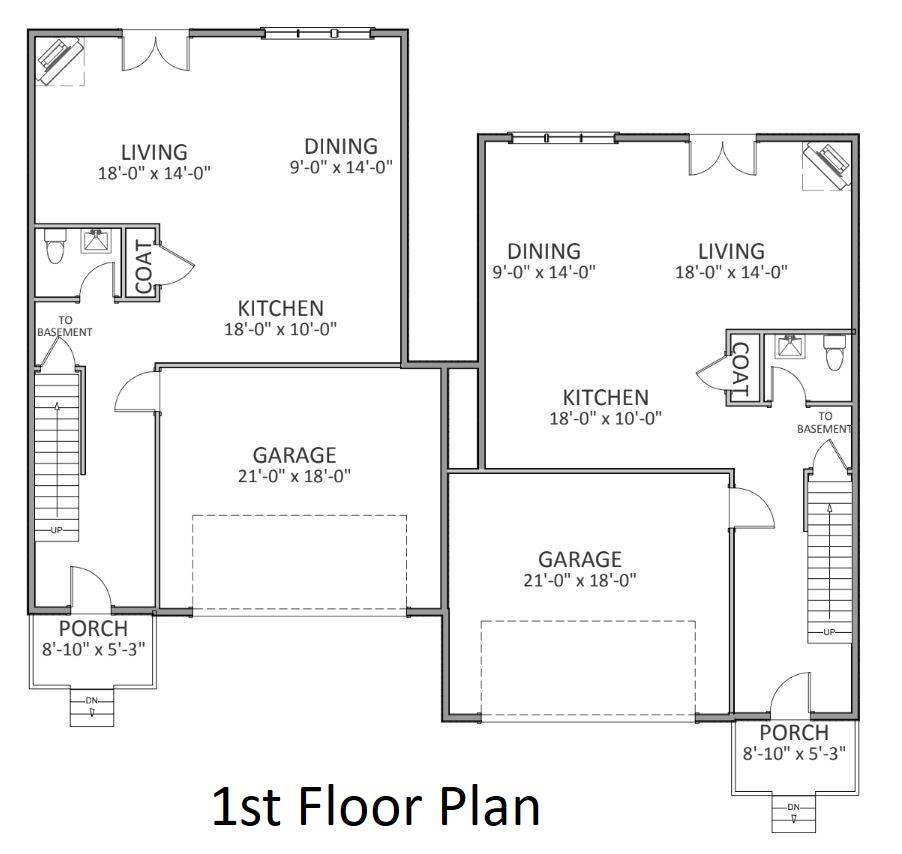 Lovely Cottage Style Duplex House Plan 7288 Bramblegate 7288