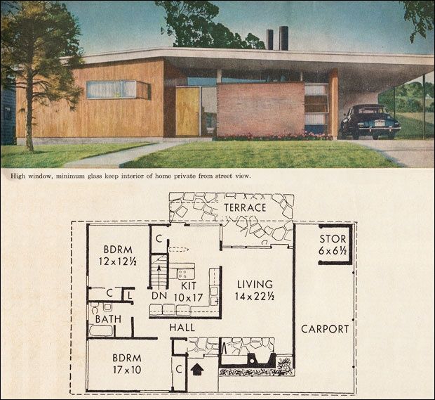 mid century floor plans Google Search Mid century modern house