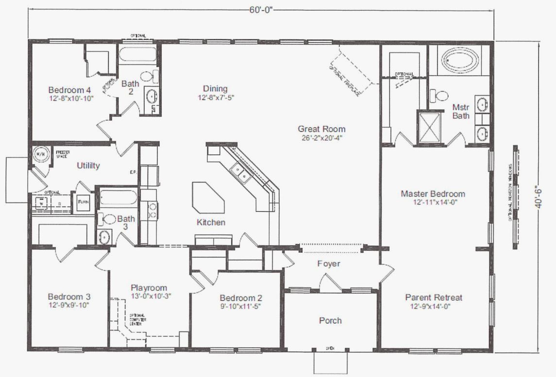 Floor Plans For 40X60 House Pole barn house plans, Metal house plans
