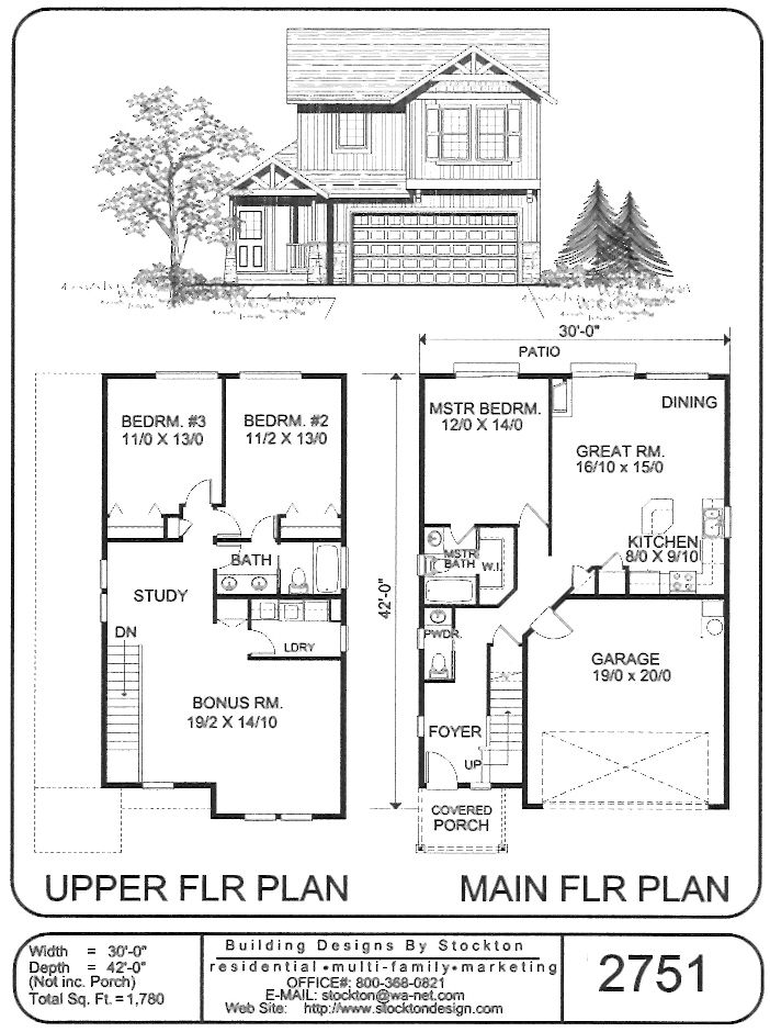 like twin plan we have, upstairs different Double storey house plans