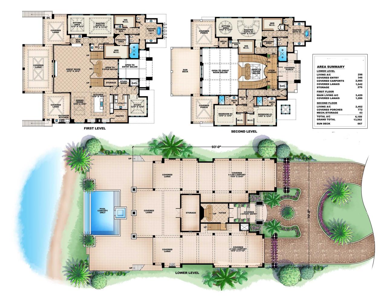 Luxury House Plan 1751109 4 Bedrm, 6189 Sq Ft Home ThePlanCollection