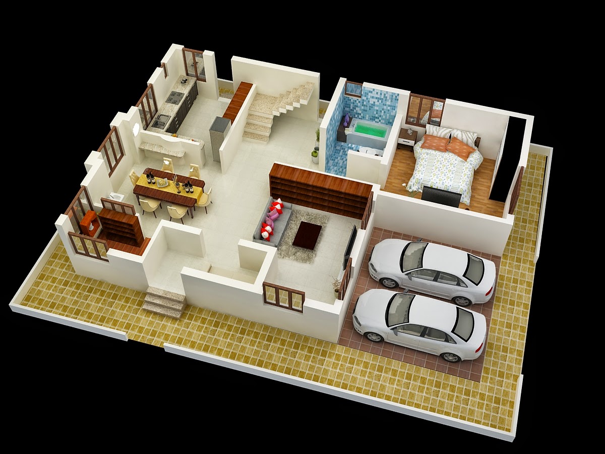 Duplex Floor 3d Plans Joy Studio Design Gallery Best Design